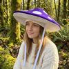 Polka Dot Mushroom Hat Soft Velvet Fungus Beret Cap Adjustable Costume Headpiece  Novelty Costume