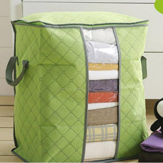 

Multicolor Bamboo Charcoal Quilt Storage Bag for Clothes Vertical