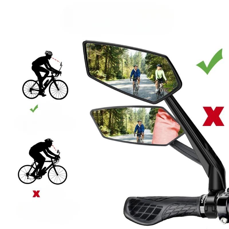 Adjustable Rotating Rearview Wide Angle Mirror for Cycling Road Bike Handlebar Safety Accessories