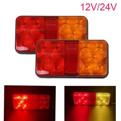 12V 24V LED Trunk Rear Light Flashing Brake Light Turn Signal Tail Lights for Cars Trucks Trailers RVs Caravans