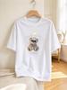 Unisex T Shirt Cool Crown Bear Print Casual Summer Comfortable Soft Daily Top Tees