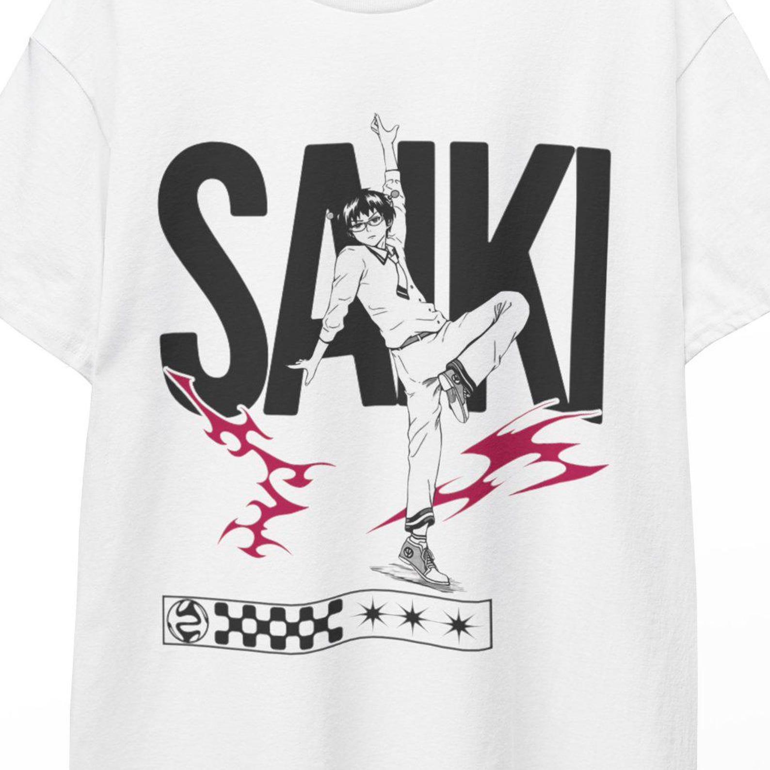 Saiki K Merch Anime T Shirt Saiki K Sticker Saiki K Poster The Disastrous Life Pink Hair Saiki Kusuo Kaidou Anime T Shirt MerchSaikiKPlusPro S