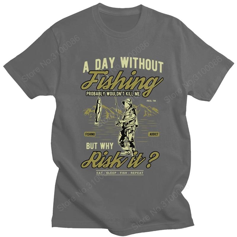 Handsome Men T Shirts Funny Fishing Bass Fish Hook Rod Short Sleeved Soft Cotton Tee Tops O-neck Graphic Fisherman Gift Tshirt