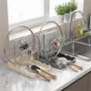 Draining Pot Lid Storage Rack Plastic Pot Cover Holder Pan Lid Organizer Countertop