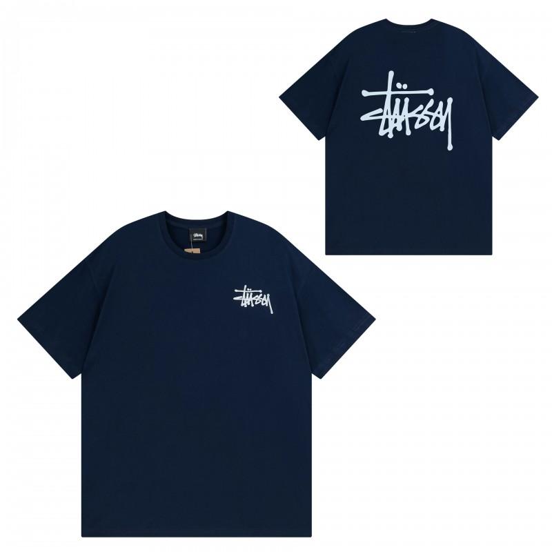 Short Sleeve T-Shirt Couples Street Style Letter Print Loose Fit Breathable Top
