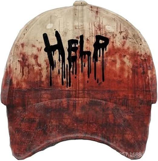 2025 New 3D Print Halloween Baseball Cap, 100% Cotton Sun Hat for Outdoor Sports Men Women