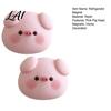 Office Message Board Accessories 2Pcs Pink Pig Head Refrigerator Magnet Resin Cartoon Magnetic Decorative Animal Magnets Decoration Memo Note Photo