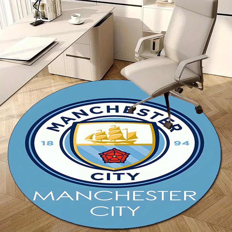 1pc Football Team (32) Design Printed Area Round Carpet for Bedroom Living Room Home Decor Rugs Mat Non Slip Mat Rug for Bedside
