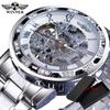 Fashion Winner Top Brand Luxury Men Transparent Diamond Luminou Smovement Male Mechanical Skeleton Royal Design Wrist Watch