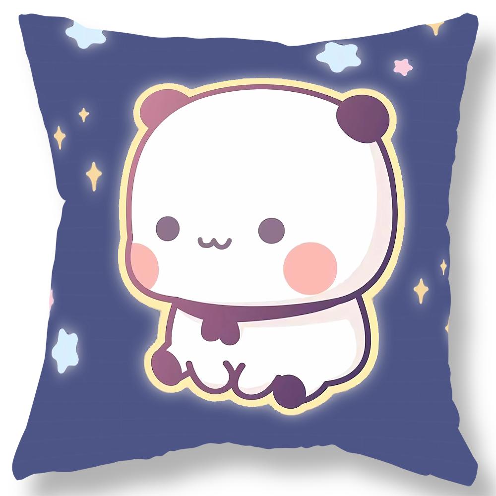 Urocza poszewka na poduszkę z nadrukiem misia Prezent Kawaii Kreskówka Animacja Pokój dzienny Sofa Poszewka na poduszkę Dekoracja pokoju domowego sypialni
