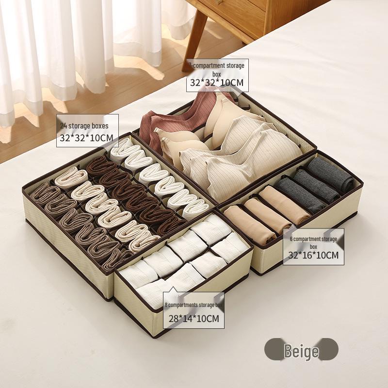 Foldable Non-woven Fabric Underwear Drawer Organizer 