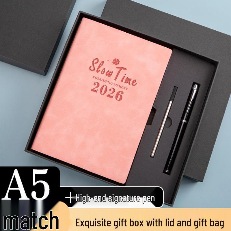 2026 A5 Daily Planner: Student & Office Diary, Customizable Souvenir Notebook