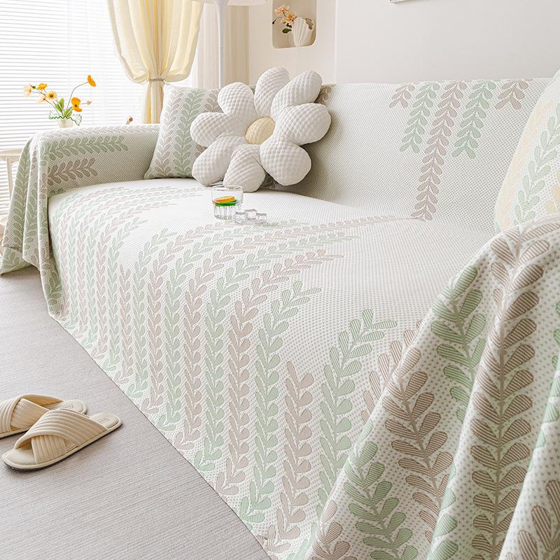 

Чехол на диван из ледяного шелка, современный дизайн с кисточками, машинная стирка, для 3-местных и 2-местных диванов, домашний декор, защита мебели 180 * 180cm single pack