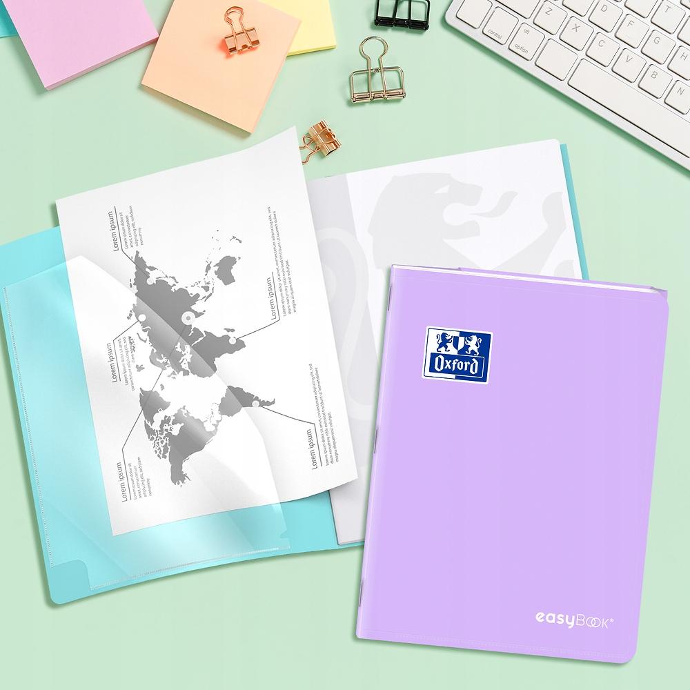 Zeszyt Oxf Easybook Pastel A5/60K Kratka 400161235