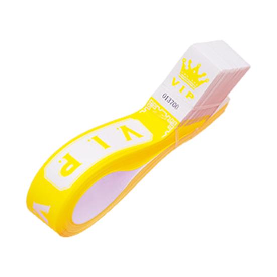 100 Pcs VIP Disposable Wristbands Waterproof Fluorescent Color Bracelets Self-Adhesive ID Wrist Bands for Events Festivals Bars Concerts