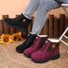 Women Warm Snow Boots Winter New Round Toe Suede Cotton Shoes Women Lace-Up Platform Anti-Slip Ankle Boots  De Mujer