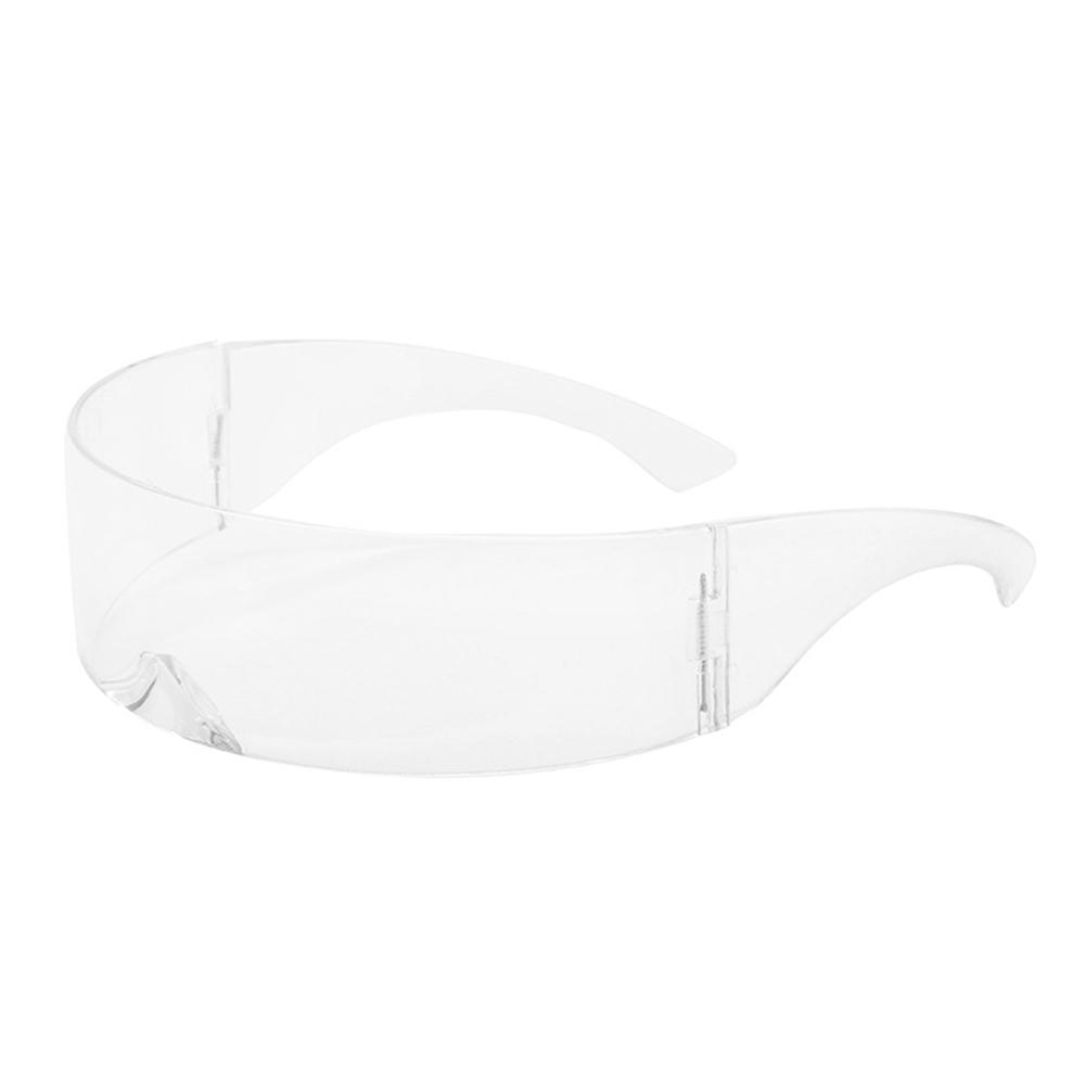 Laser Eyeglasses Mirrored Uv400 Glasses Mirrored Lens Eyewear Personalized Cyclops Visor Sunglasses For Cosplay Concert Party