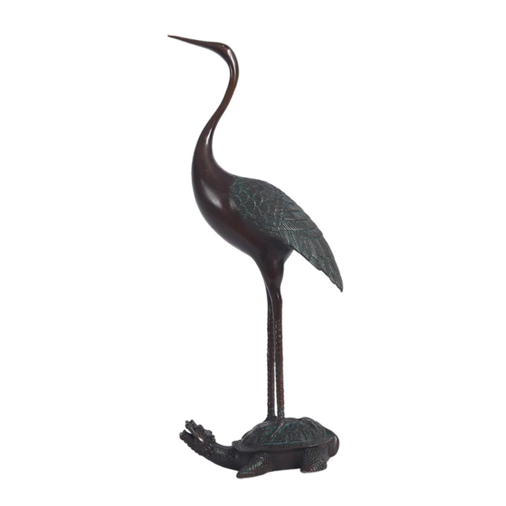 Turtle Crane Ornament Home Decoration Statue Figurine Tabletop Sculpture