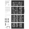 Garden Gate Black 85 X 200 Cm Powder Coated Steel