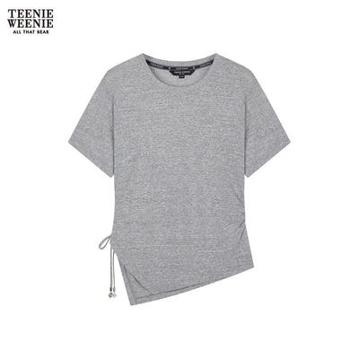 Camiseta Feminina com Letra de Urso