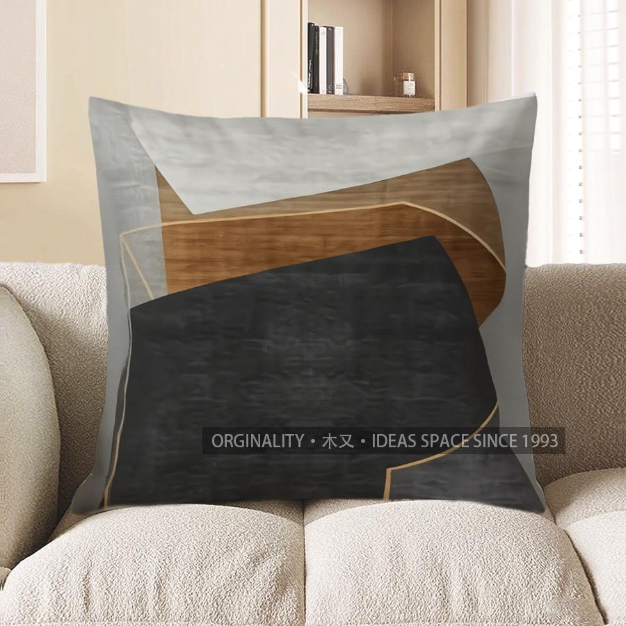 Home Decor Modern Abstract Geometric Pattern Throw Pillow Pattern Cushion Cover Suitable For Sofa Bedroom Car Pillow Cover