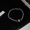 French simple zircon geometric mango bracelet light luxury high-end bracelet fashion exquisite jewelry design sense niche