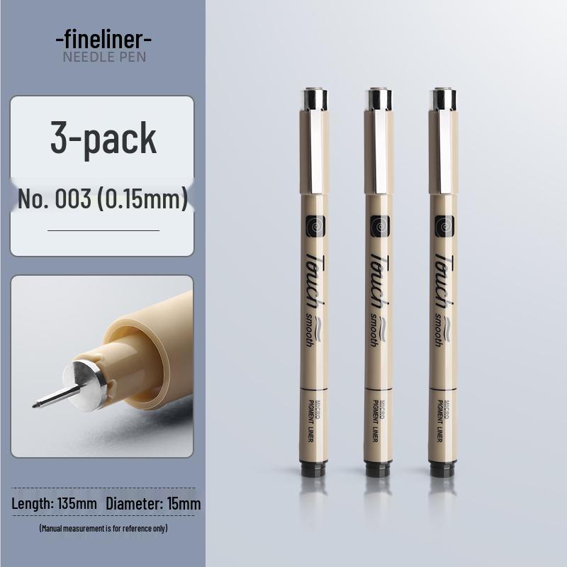 Waterproof Brown Technical Pen for Manga and Line Art Drawing