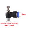 Water Tank Pneumatic Regulating Valve 1/8"1/4"3/8"1/2"BSP Male Thread Joint 4/6/8/10/12mm Garden Aquarium Fish Tank Pipe Fitting