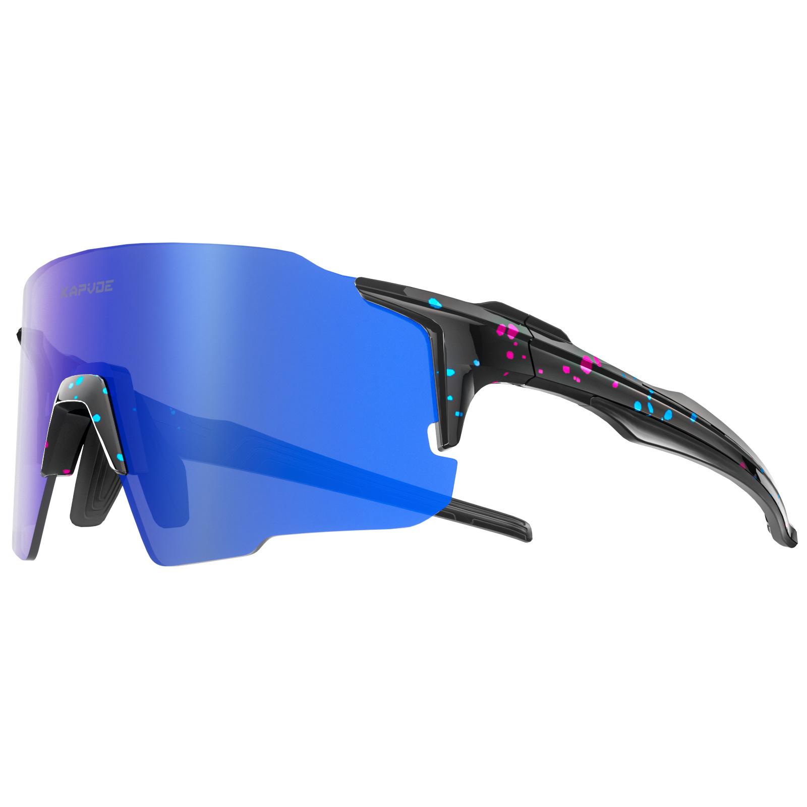 

kapvoe New colorful cycling glasses with a tech-forward design, sports glasses, anti-glare, windproof goggles for men and women TK92-Q-1L-04