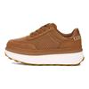UGG Marlin Series Fabric Cow Split Leather Versatile Comfortable Fashion Low-Top Casual Shoes Women Casual Shoes Chestnut 1170556-CHE