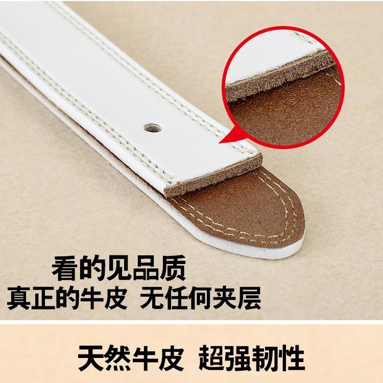 Hollow Leather Belt Women'S Casual Pure Cowhide Pin Buckle Belt Wide With Jeans Spring And Autumn