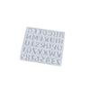 Professional Grade Silicone Charm Mold With Alphabets Number Cutout Designs Bracelet Earring Pendant Mold