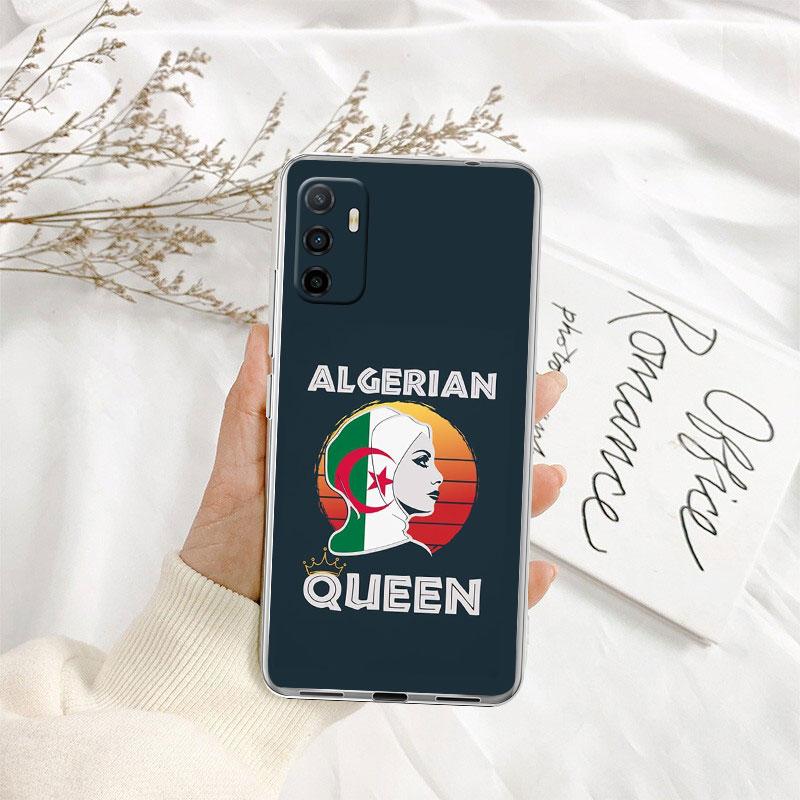 IK3 Algerischer Reisepass Flagge Transparente Handyhülle für Samsung Galaxy A04 A04S A14 A23 A34 A54 M23 M33 M52 M53