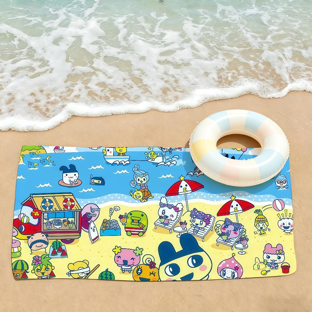 Game Cute T-Tamagotchi Towel Drying Bath Towel Applicable To Light Swimming Camping Yoga Beach Out