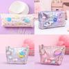 Star Planet Galaxy Flowing Sand Pencil Case With Waterproof Laser Material For Students And Teens