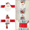 Christmas Curtain Tiebacks Festive Holiday Decor High Quality Fade Resistant Easy Install No Tools Versatile for Doors Cabi H4J5