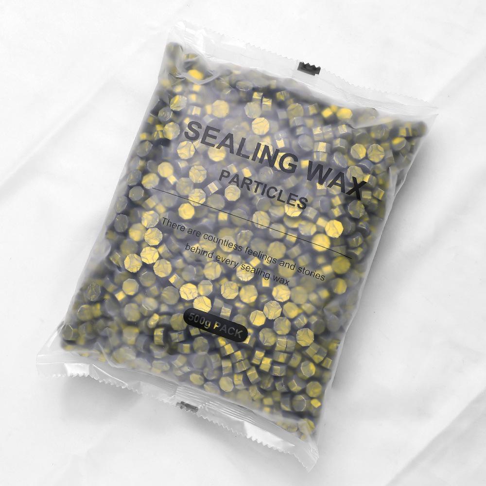 

NEW 500g Sealing Wax Particles Octagonal Gold Wax Material DIY Greeting Card Scrapbooking Sealing Creative Stamping Tool