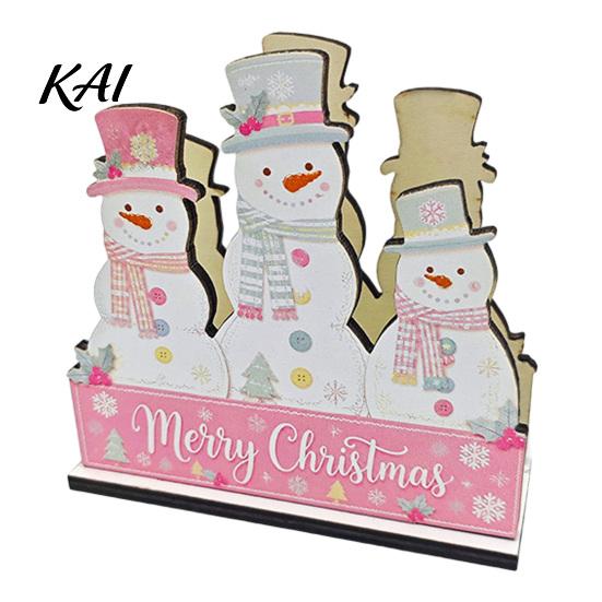 Kitchen Counter Paper Towel Rack Christmas Theme Wooden Napkin Holder, Decorative Holiday Stand, Solid Wood Tissue Stand HD UV Printing Organizer for