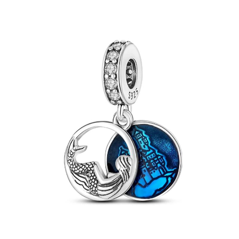 Copper Conch Penguin Mermaid Dolphin Fish Charms Beads Fit Original Pendant Bracelet Diy Jewelry Gift