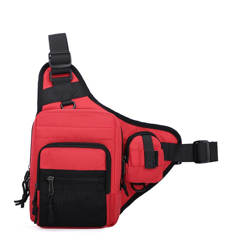 

Уличная сумка кроссбоди, мужская тактическая наплечная сумка, большая вместимость, износостойкая, водоотталкивающая, нагрудная сумка красный