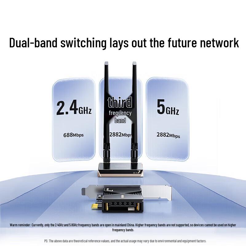 UGREEN PCIe Wi-Fi 7 + Bluetooth 5.4 Desktop Adapter (CN version)