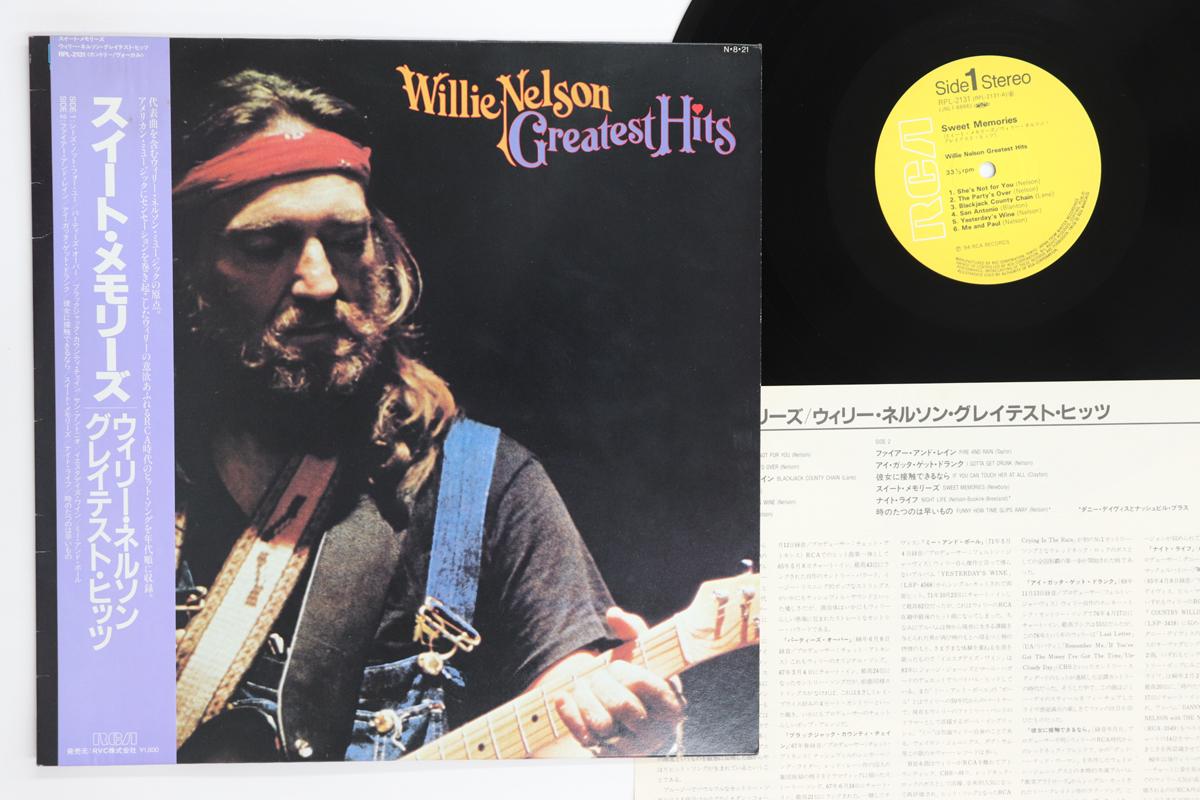 

LP Record WILLIE NELSON - Sweet Memories Greatest Hits RPL2131 RCA 1984 Japan Obi Country/Folk Used