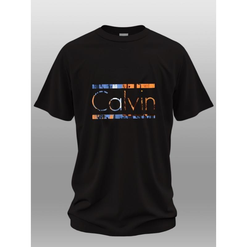 Farbverlauf Cavell Letter Print Herren T-Shirt Sommer Freizeit Sport Herren Top Mode Atmungsaktiv Outdoor Kurzarm T-Shirt