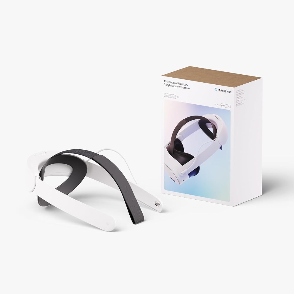 Meta Quest Elite Strap with Battery for Meta Quest 3 and 3S Gaming Headsets