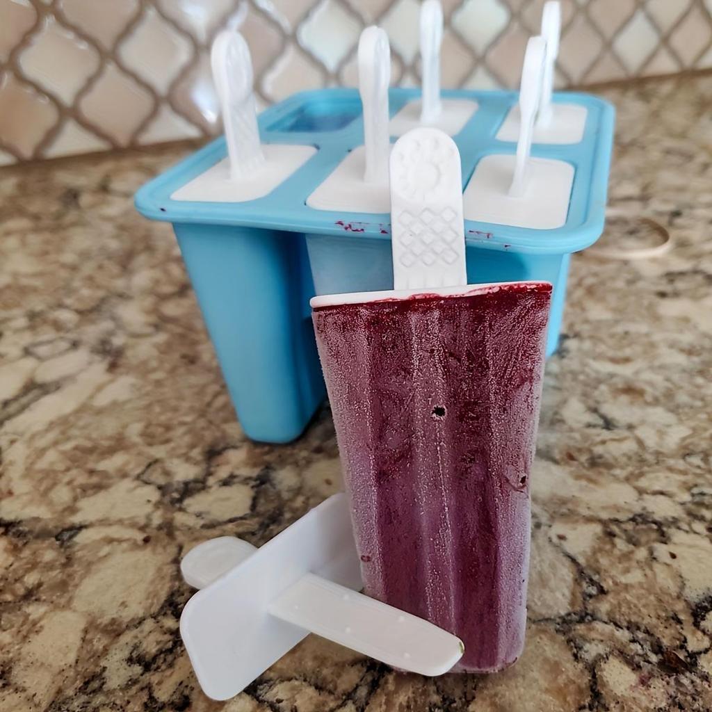 Ice Pop Mould Silicone Ice Pop Model Ice Pop Model Reusable Easy Release Ice Pop Maker (with Funnel, Brush)