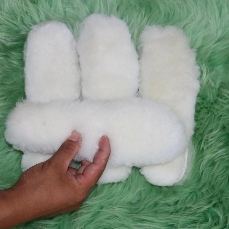 Sheepskin Wool Insoles for Boots Shoes Insert Feet Warmer Fleece Insole Thick Fluffy Thermal Shoe Pads Inserts Heated