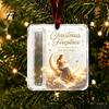 Christmas Decorative Cash Holder Acrylic Money Ornament, Xmas Holiday with Slot, Tree Hanging Gift Decoration Present Ornament