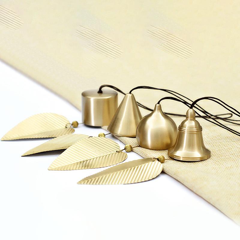1Pc Japanese Style Copper Wind Chimes - Outdoor Yard Garden Hanging Decor, Wind Music Bell Sound Home Landscape Decoration