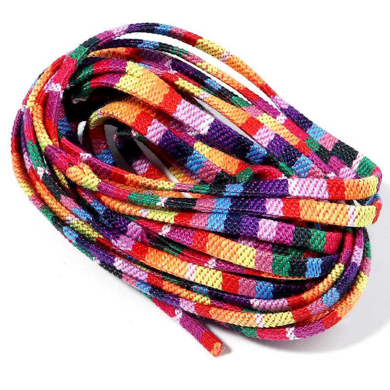 

5 Yards Cotton Rope 5mm Fabric Ethnic Decorative Flat Twisted Cords For Handmade Bracelets Materials Jewelry Making Wholesale 5mm