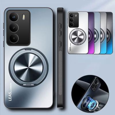 Magnetic Case For Realme C75 C73 C71 C63 GT 7T 7Pro Neo7 SE Matte Shockproof 360° Rotating Ring Holder Cover Fundas